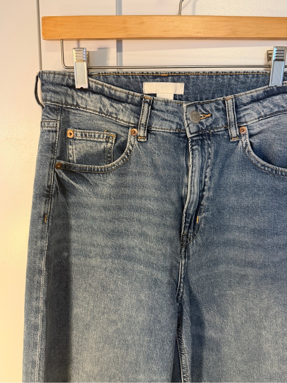 H&M blue wide leg